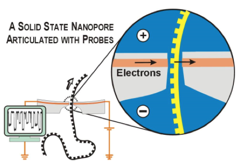 A solid state nanopore